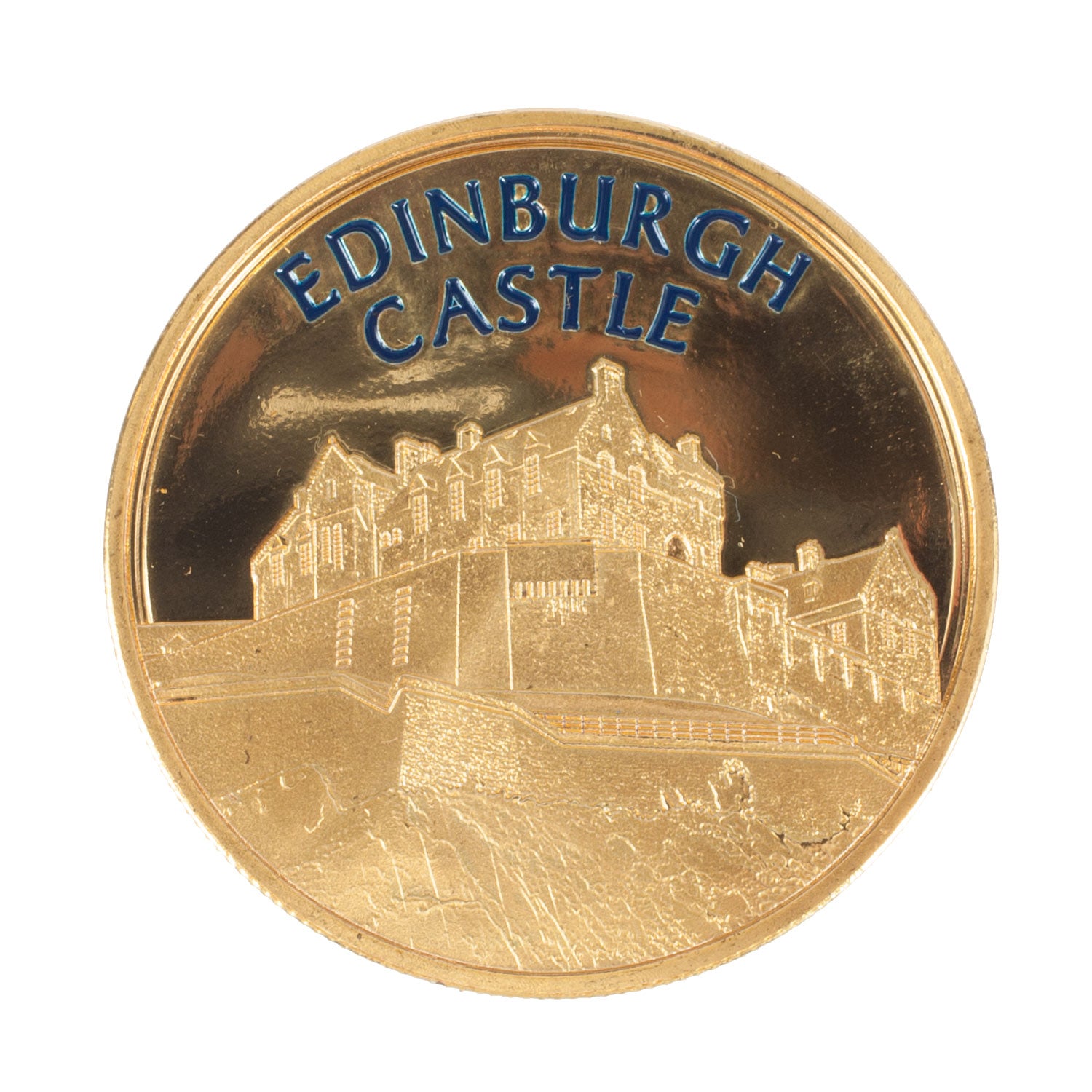 Scotland Souvenir Coin Edin Castle View 2014 - Heritage Of Scotland - EDIN CASTLE VIEW 2014