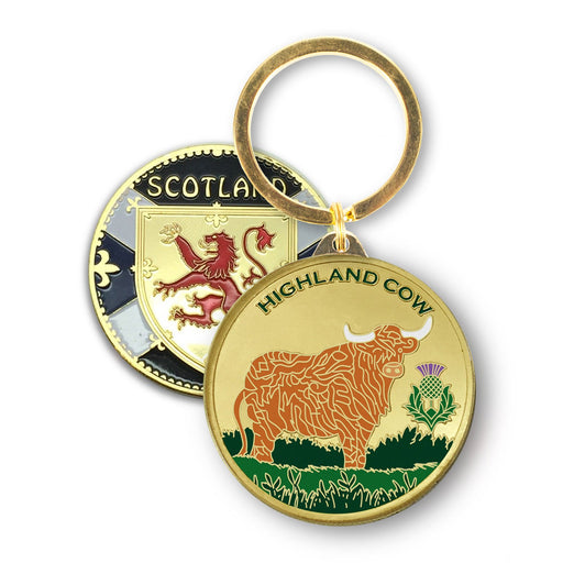 Scotland Souvenir Keyring Cow - Heritage Of Scotland - COW
