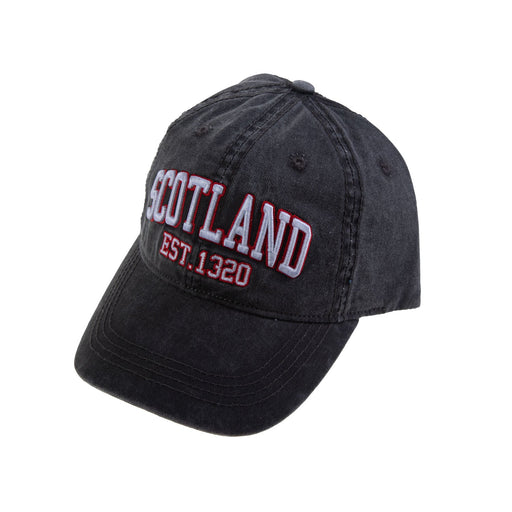 Scotland Stonewash Cap Black - Heritage Of Scotland - BLACK