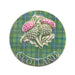 Scotland Thistle Magnet - Heritage Of Scotland - GREEN TARTAN