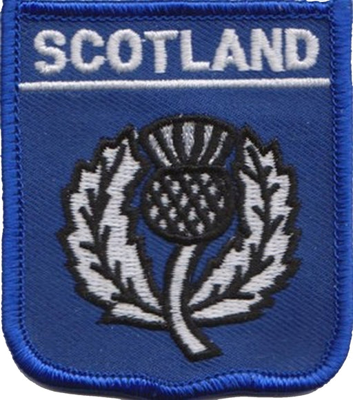 Scotland Thistle Navy Emb Badge - Heritage Of Scotland - N/A