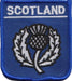 Scotland Thistle Navy Emb Badge - Heritage Of Scotland - N/A