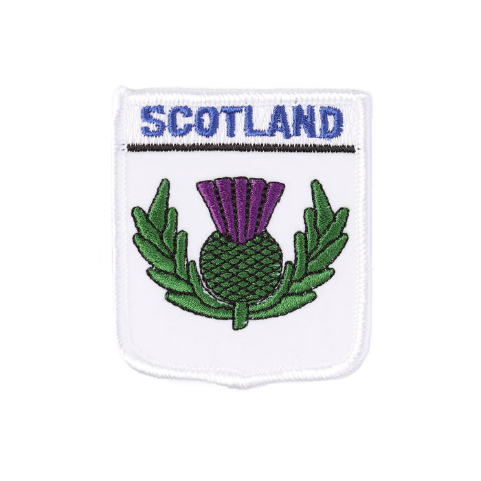 Scotland White Thistle Emb Badge - Heritage Of Scotland - N/A