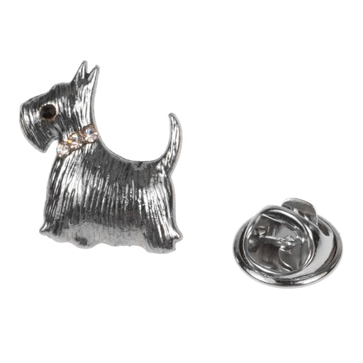 Scottie Dog Pin With A Wee Gift Card - Heritage Of Scotland - N/A