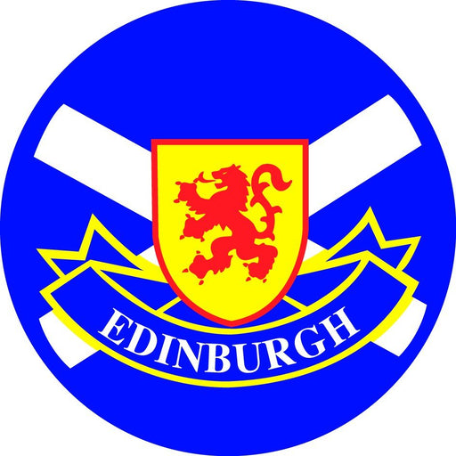 Scottish Roundal Edinburgh Sticker - Heritage Of Scotland - NA