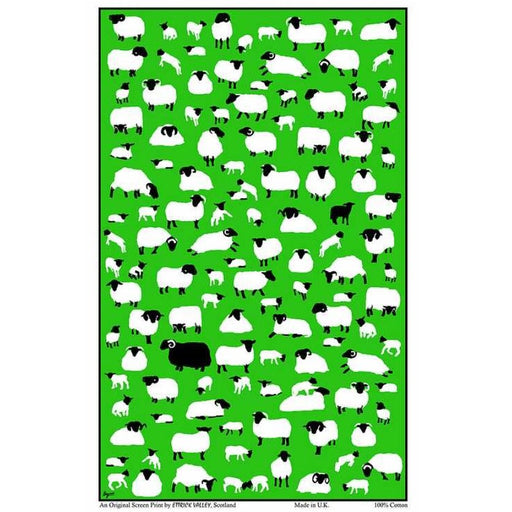 Sheep Flock Tea Towel - Heritage Of Scotland - MULTI
