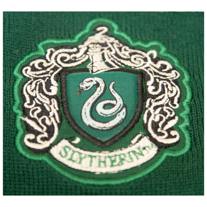 Slytherin Scarf - Stripes - Heritage Of Scotland - BOTTLE GREEN/SILVER