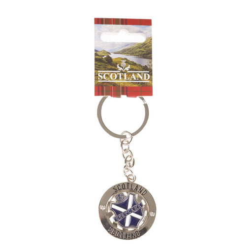 Spinner Keyring - Scotland/ Shield - Heritage Of Scotland - NA