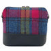 Square Shoulder Bag Blue/Pink Check - Heritage Of Scotland - BLUE/PINK CHECK