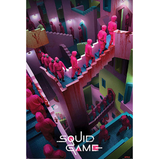 Squid Game(Crazy Stairs) Maxi Poster - Heritage Of Scotland - NA