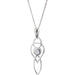 S/S Celtic Open Wire Stone Necklace - Heritage Of Scotland - NA