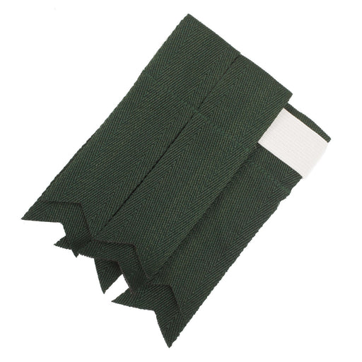 Standard Wool Plain Colour Flashes Green - Heritage Of Scotland - GREEN