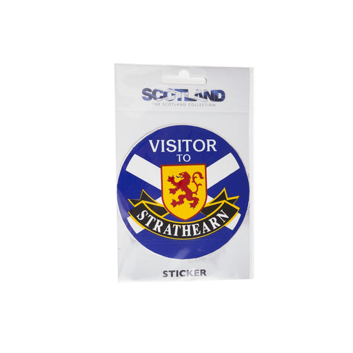 Strathearn Saltire Roundal Sticker - Heritage Of Scotland - NA