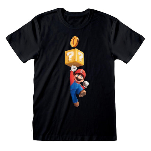 Super Mario Bros - Mario Coin T-Shirt - Heritage Of Scotland - BLACK