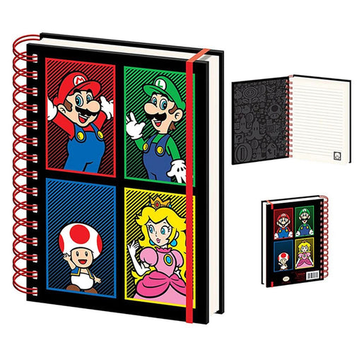 Super Mario(4 Colour) A5 Wiro Notebook - Heritage Of Scotland - NA