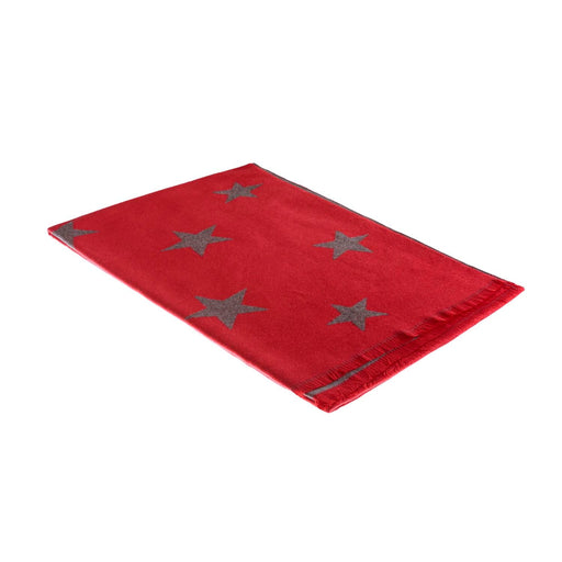 Super Soft Star Scarf Red - Heritage Of Scotland - RED