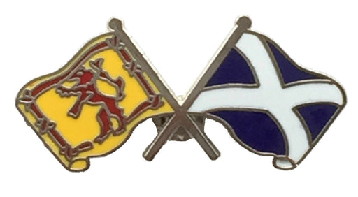 T246 Saltire & Lion Rampant Lapel Pin - Heritage Of Scotland - N/A