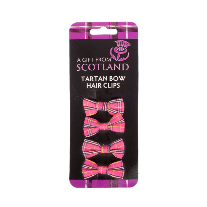 Tartan Bow Hair Clips - Heritage Of Scotland - NA