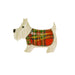 Tartan Christmas Dog Magnet - Heritage Of Scotland - MULTICOLOURED