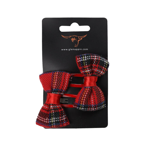 Tartan Hair Clips Red - Heritage Of Scotland - RED