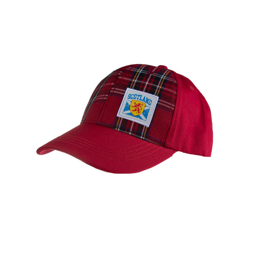 Tartan Patch Cap - Heritage Of Scotland - RED
