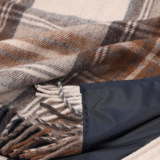 Tartan Picnic Blanket Stewart Natural Dress - Heritage Of Scotland - STEWART NATURAL DRESS