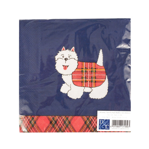 Tartan Terrier Napkins - Heritage Of Scotland - NA