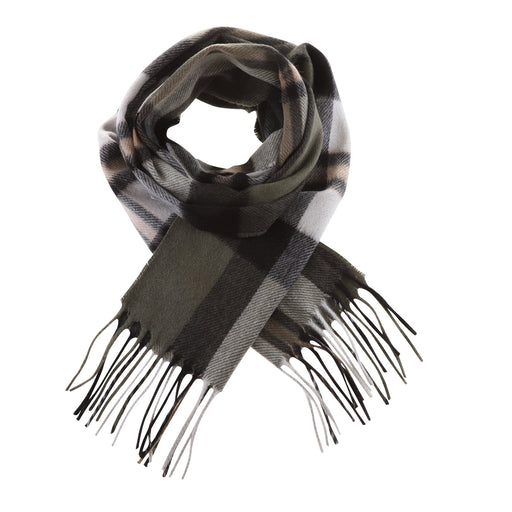 Tartan Weaving Mill 100% Cashmere Scarf Amplified Thomson Olive - Heritage Of Scotland - AMPLIFIED THOMSON OLIVE