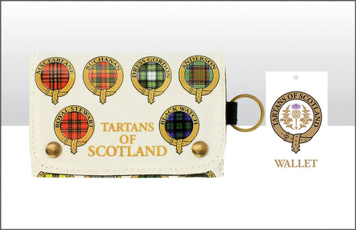 Tartans Of Scotland Cotton Canvas Wallet - Heritage Of Scotland - NA