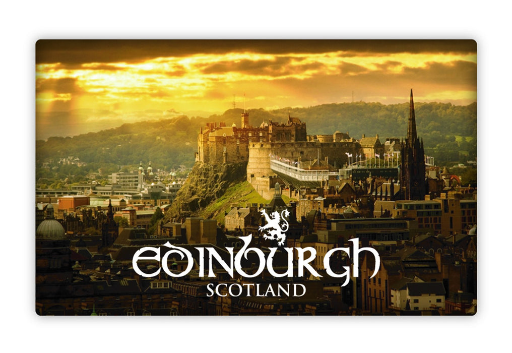 Tin Magnet Edinburgh 3 - Night Scene - Heritage Of Scotland - N/A