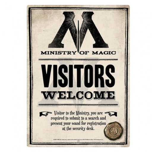 Tin Sign Small - Harry Potter(Ministry - Heritage Of Scotland - NA