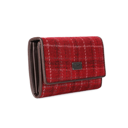 Tiree Long Purse Red Check - Heritage Of Scotland - RED CHECK