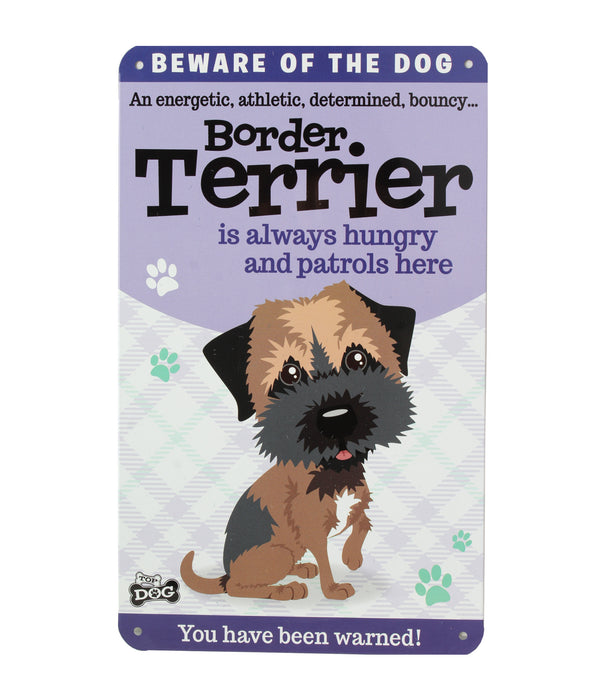 Top Dog/Cat Sign Border Terrier - Heritage Of Scotland - BORDER TERRIER