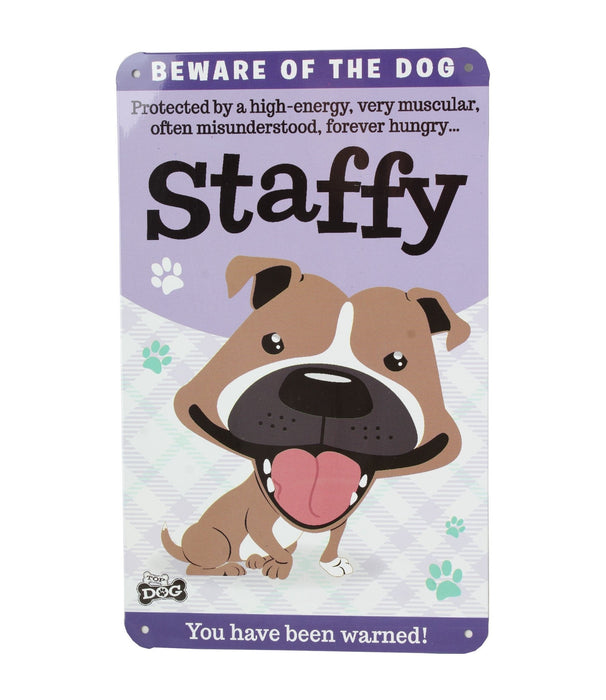 Top Dog/Cat Sign Staffy - Heritage Of Scotland - STAFFY (BROWN)
