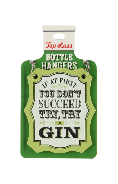 Top Lass Bottle Hangers Try, Try A Gin - Heritage Of Scotland - TRY, TRY A GIN