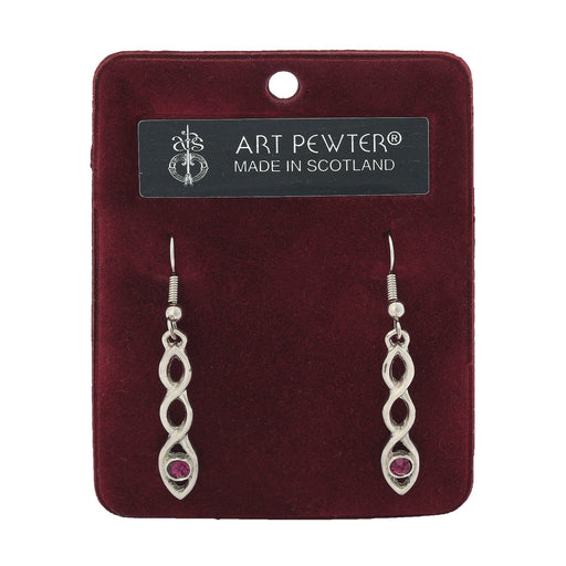 Traigheil Earrings Dark Amethyst - Heritage Of Scotland - DARK AMETHYST