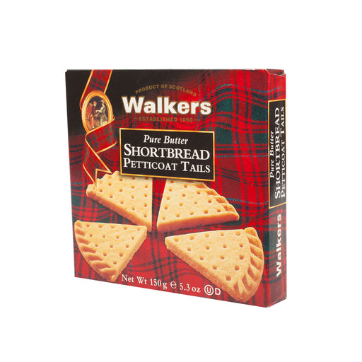 Walkers Pure Butter Shortbread Petticoat Tails - 150G Carton Box - Heritage Of Scotland - N/A