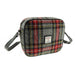 Women's Harris Tweed Almond Mini Bag Grey/Red Tartan - Heritage Of Scotland - GREY/RED TARTAN