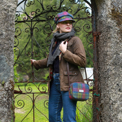 Women's Harris Tweed Almond Mini Bag Multi Colour Tartan - Heritage Of Scotland - MULTI COLOUR TARTAN