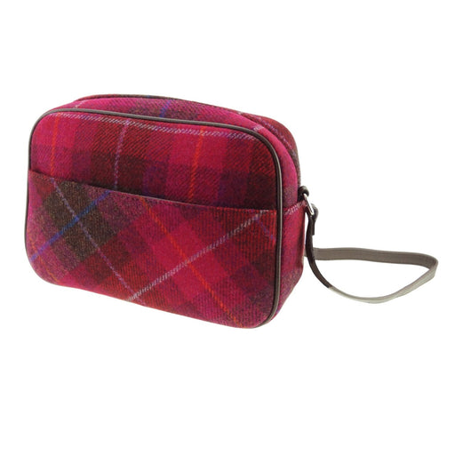 Women's Harris Tweed Avon Shoulder Bag Deep Pink Tartan - Heritage Of Scotland - Deep Pink Tartan