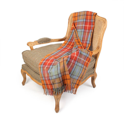 Wool Blend Tartan Knee Blanket Buchanan Antique - Heritage Of Scotland - BUCHANAN ANTIQUE
