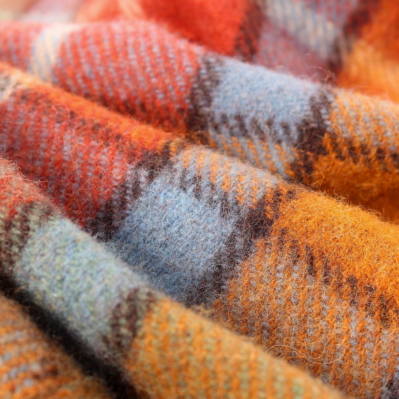 Wool Blend Tartan Knee Blanket Buchanan Antique - Heritage Of Scotland - BUCHANAN ANTIQUE