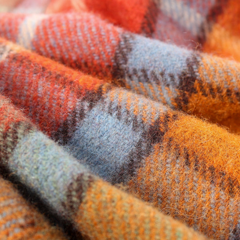 Wool Blend Tartan Knee Blanket Buchanan Antique - Heritage Of Scotland - BUCHANAN ANTIQUE