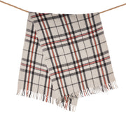 Wool Blend Tartan Knee Blanket Thomson Grey - Heritage Of Scotland - THOMSON GREY