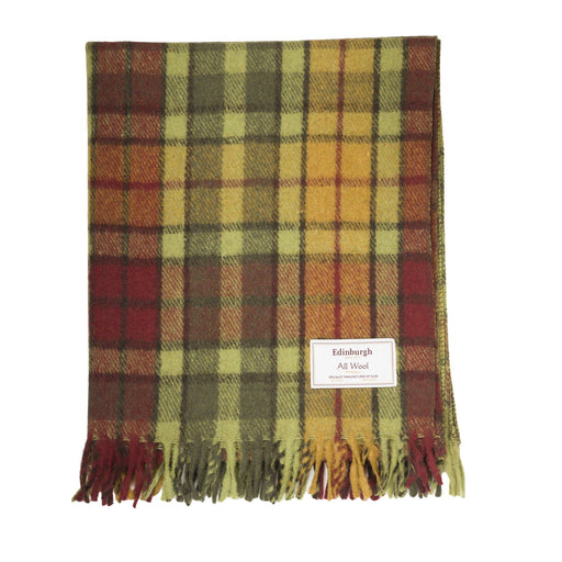 Wool Tartan Knee Blanket Buchanan Autumn - Heritage Of Scotland - BUCHANAN AUTUMN