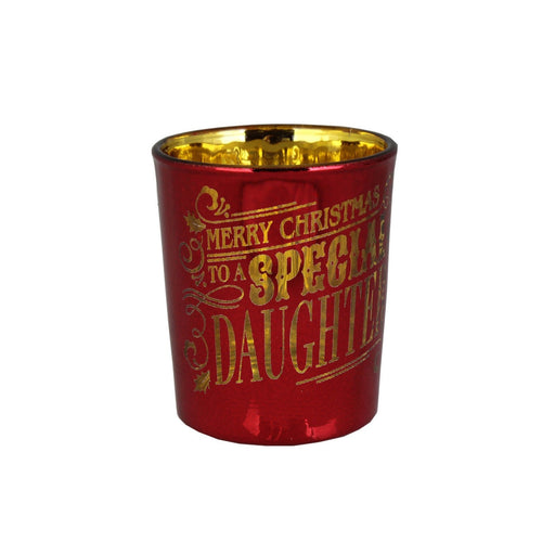 Xmas Metallics Candle Holder Special Daughter - Heritage Of Scotland - SPECIAL DAUGHTER